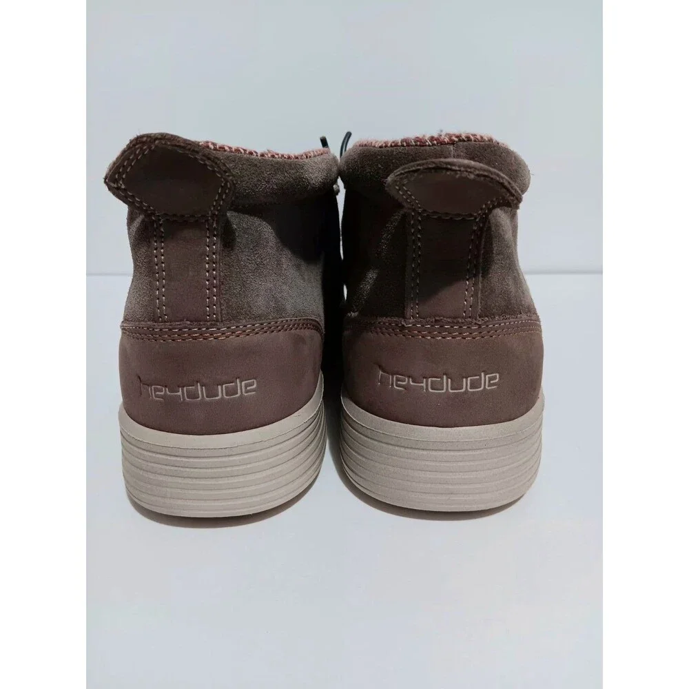 Hey Dude Jo Casual Shoes Suede Brown Men's Sz 10 ( Read...
